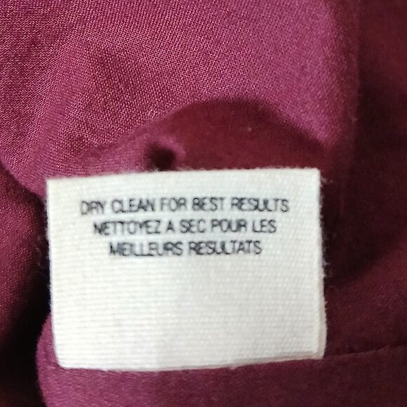 Floreat Anthropologie Dress 6 Retro Raspberry Crochet Yoke Collar Pockets - Picture 12 of 12